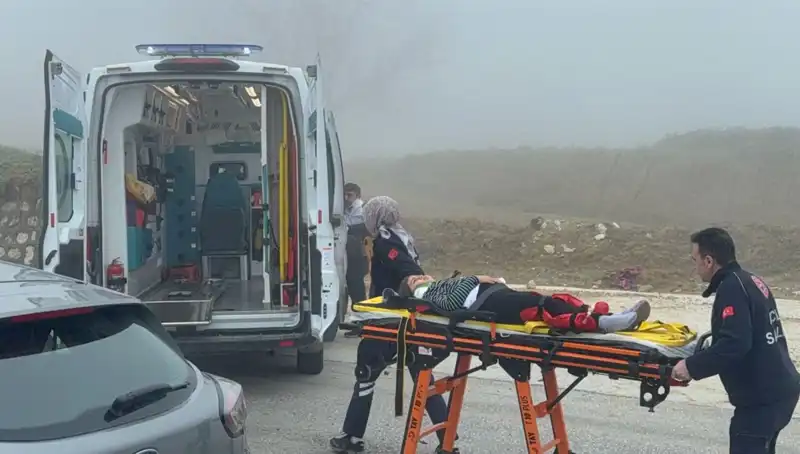 Düzce'de Yoğun Sis Faciası: İki Araç Çarpıştı, 6 Yaralı