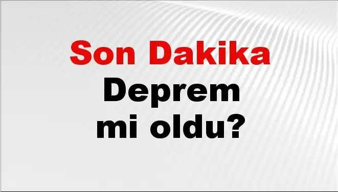 Kütahya'da Son Dakika Depremi: Detaylar ve En Son Gelişmeler