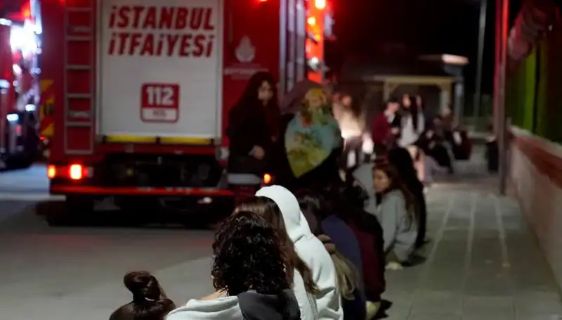 2.500 Kişilik Kız Öğrenci Yurdunda Yangın Paniği
