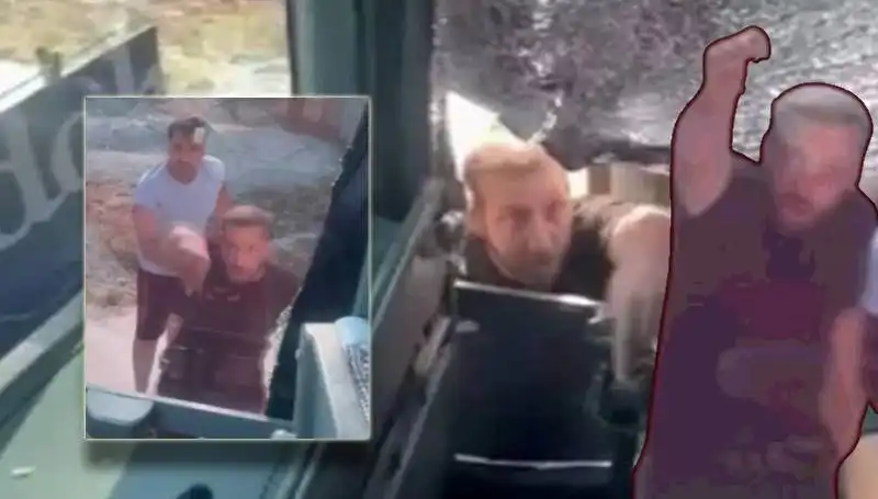 Tur Otobüsünde Dehşet Anları: Taşla Saldırı, Şoför Yaralandı!