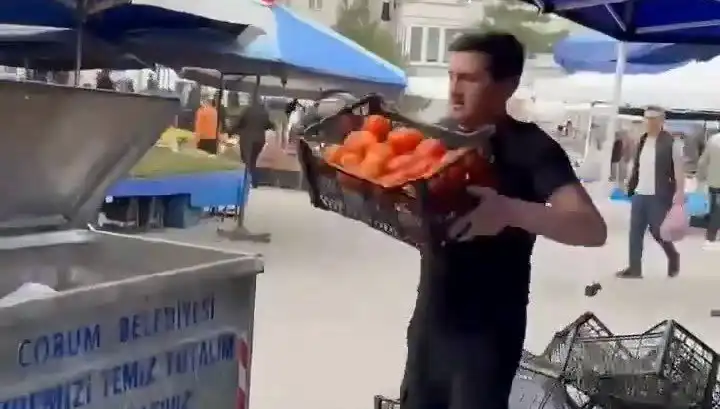 Domatesleri Çöpe Atan Pazarcıya Şok Cezalar: Rekor Miktar Belirlendi!