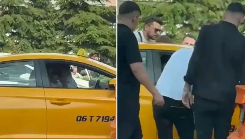 Trafikte Tartışma Büyüdü: Taksi Şoförüne Yumruk Atan Sürücü Kameralara Yansıdı