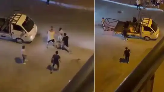 Bursa'da Taciz Şüphelisine Sokakta Dayağı O İmajlarla Flaş Olacak!