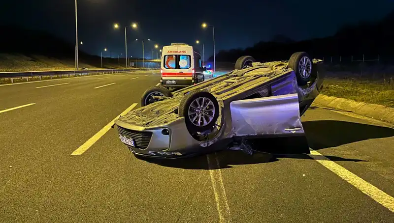 Kuzey Marmara Otoyolu’nda Korkunç Kaza: İki Otomobil Çarpıştı