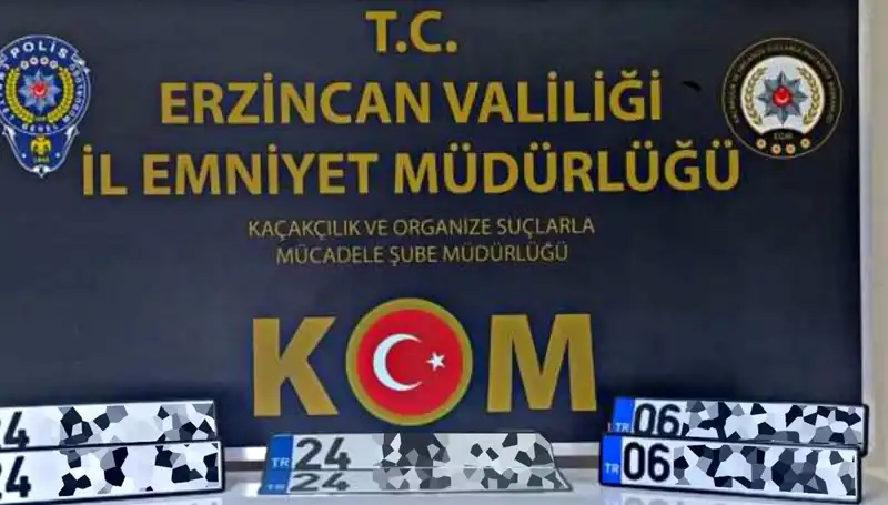 Erzincan'da Hain "APP Plaka" Operasyonu: Suçun Kökü Kazındı