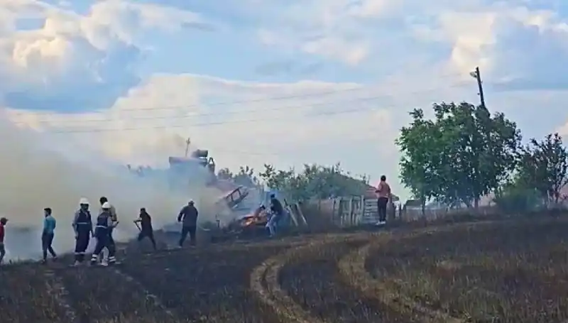 Tarlayı Kundaklayan Şüpheli 96 Saat Sonra Polis Tarafından Yakalandı