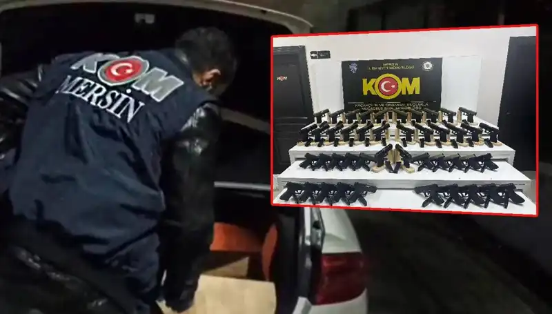 Mersin'de Şaşkınlık Yaratan Operasyon: Otomobil Yerine Silah Deposuna El Kondu